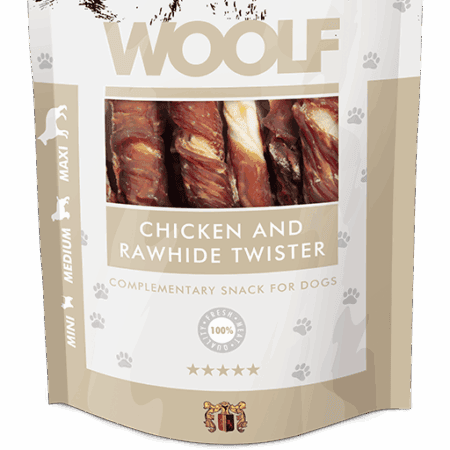 Woolf Chicken and Rawhide Twister