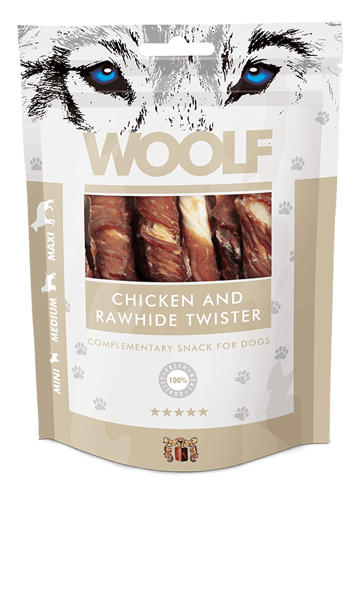 Woolf Chicken and Rawhide Twister
